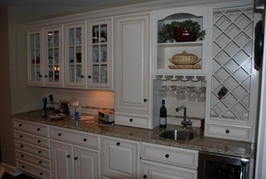 خزائن مخزون بالجملة/الولايات المتحدة مشروع تجديد مبنى شقة الأمريكية القياسية الرمادي الأزرق خزائن شاكر للمطبخ - Product Image 6