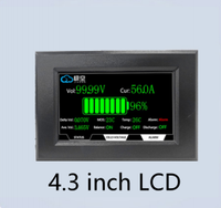 Pantalla LCD JK BMS de 2.5/3.2/4.3 Pulgadas, Accesorios para Paquetes de Baterías, CAN BT 9-36 con Módulo RS485 y Botón de Reinicio