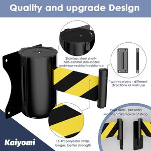 Kiểm Soát Đám Đông Kho Tường Cố Định Gắn Kết Có Thể Thu Vào Vành Đai Hàng Rào Treo Tường Có Thể Thu Vào Vành Đai Hàng Rào Cho Kiểm Soát Đám Đông - Product Image 3