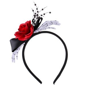 Diadema gótica <span class=keywords><strong>de</strong></span> rosas <span class=keywords><strong>para</strong></span> Halloween, diadema <span class=keywords><strong>de</strong></span> encaje oscuro romántico con calavera, diadema <span class=keywords><strong>de</strong></span> vampiro y bruja <span class=keywords><strong>para</strong></span> <span class=keywords><strong>disfraz</strong></span> <span class=keywords><strong>de</strong></span> hada oscura y bruja, accesorio. - Product Image 3