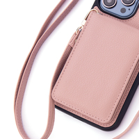 Haute qualité plus récent étui de téléphone en cuir Long Portable Cross Body pour iphone 14 15 couvrir
