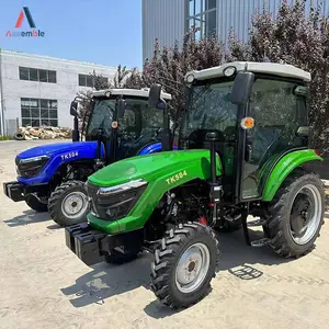 농장 기계 50hp 55hp 60hp 캐빈 농장 트랙터 4x4 가있는 70hp 트랙터