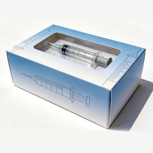 Emballage de seringues en carton de haute qualité, OEM ODM, design gratuit, prix bas, avec bouton de sécurité enfant. - Product Image 1