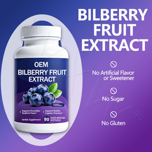 Harga terbaik jumlah besar Gel lembut mata Bilberry Lutein kapsul Zeaxanthin untuk Suplemen perbaikan penglihatan Bilberry Softgel - Product Image 6