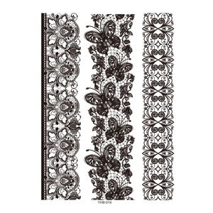 Tatouages temporaires au henné à l'eau, motif rose, couleur personnalisée, pour la maternité, marque Glory Star - Product Image 3