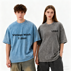 Camisetas TKAN448 Personalizadas con Serigrafía, Camisetas Blancas para Hombre con Lavado Ácido, Camisetas Unisex Extra Grandes, Camisetas de Manga Corta 100% Algodón, Camisetas Casuales - Product Image 1