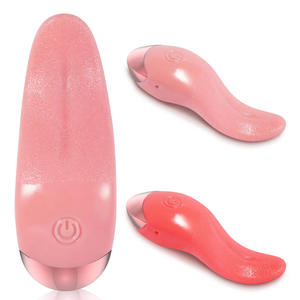 Función de calefacción Mujer Loco Lengua Juguete sexual Vibrador Venta caliente Clítoris Lamiendo Lengua Vibrador Comercio - Product Image 1