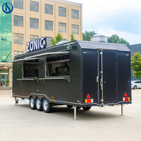 Remorque alimentaire mobile Honlu pour la restauration, les festivals de cuisine de rue, les marchés, les restaurants éphémères et les repas à emporter