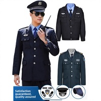 Seragam Keamanan Model Musim Semi/Gugur 2011 Pria Bahan Poliester/Katun Pakaian Penjaga Keamanan Manajemen Properti Setelan Petugas Penjaga Pintu Set Pakaian Kerja