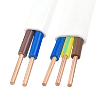 Flachmantel-Kupferleiter XLPE-Isoliert PVC-Ummantelung Niederspannung 500V/300V BvvB Kabel 3x1,5mm für Industrie- und Bauanwendungen