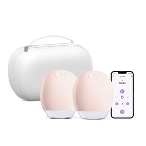 2-teilige tragbare elektrische Milch pumpe 3 Modi Freihändig tragbar für eine effiziente Milch sammlung mit Bluetooth Mobile App - Product Image 4