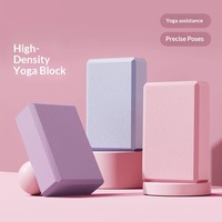 Bloc de yoga en mousse EVA haute densité avec logo personnalisé, brique de yoga pour Pilates, danse, étirements, débutants, vente en gros