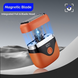 Mini Reciprocating 5-Blade Electric <b>Shaver</b> with Magnetic Heads Waterproof USB Type-C Fast Charge Travel Razor for Men - Product Image 2