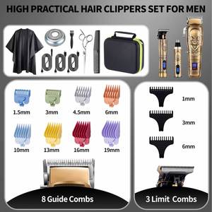 Nueva Máquina Cortapelos Eléctrica Recargable T9 con Cuchillas de Acero Inoxidable para Hombres, Afeitadora Inalámbrica para Barberos - Product Image 4