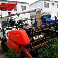 Moissonneuse-batteuse agricole avec moteur pour riz, blé, colza, manioc, transmission par engrenages, multifonctionnelle