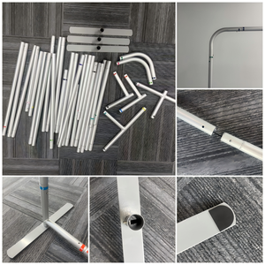 Soporte de Fondo para Fiestas de Instalación Rápida, Tubo de Aluminio de 32*1.0mm, Sublimación de Tinta, 8x8 pies, CMYK a Todo Color, Duradero, para Pancartas de Banquete - Product Image 3