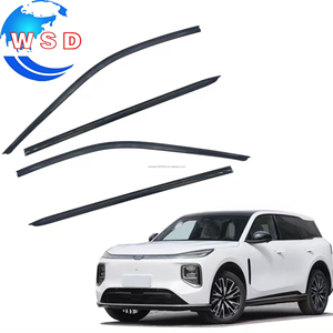 4 pièces de pare-pluie en matériau <span class=keywords><strong>PC</strong></span> noir, garniture de pare-brise, visière de porte pour CHANGAN <span class=keywords><strong>Q07</strong></span> 2024, accessoires extérieurs de voiture - Product Image 1