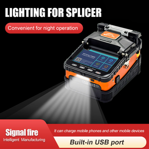 Machine de fusion de fibres optiques automatique AI-6C, 6 moteurs avec contrôle par application, batterie 5200 mAh, lumière LED, port USB, corps métallique - Product Image 5