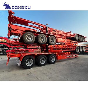 Rangka Truk Kontainer Trailer Dolly 40Ft 20Ft Pengangkut Kontainer Laut Semi Trailer Skeleton - Product Image 2
