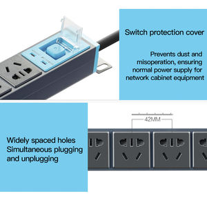 8 יציאה מותאמת אישית 240v pdu רצועת 3 יחידת חלוקת חשמל פאזה 220 ארון שרת v ארון שרת 10 א/16a מתכת אלומיניום IP66 מדורג ce - Product Image 5