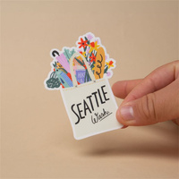 Etiquetas de Diseño Personalizadas, Adhesivas, Impermeables, de Vinilo, con Recorte, para Promoción, Comercios, Logotipos