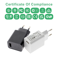 Enchufe DE LA UE 2pin 5V 500mA 2,5 W mini adaptador USB 5 voltios 0.5A 1A 1.5A 2A 2.1A 2.4A 2.5A 3A 3.1A cargador rápido de la USB-A para el teléfono del oído