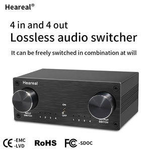 POWER AMPLIFI 4 in 4 Outメタルオーディオスイッチャーロスレス入出力スイッチングAMPLIFICADOR Amplifi - Product Image 2