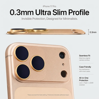 Protecteur d'objectif d'appareil photo magnétique avancé, verre optique ultra-HD, revêtement nano à 28 couches, anneau de filtre d'objectif magnétique pour 17 Pro