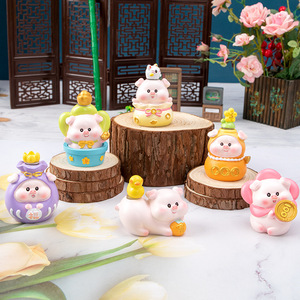ตุ๊กตาหมูนำโชค Yu Mo Craft รุ่น M346 ของตกแต่งโต๊ะทำงาน ของขวัญวันเกิด สำหรับทุกเพศ - Product Image 1