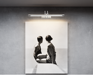 Espejo de Vanidad Largo Blanco y Negro de Alto Brillo para Dormitorio, Sala de Maquillaje o Baño, con Luces/Espejo con Luz/Espejo con Luz LED - Product Image 3