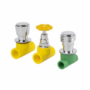 Raccords <span class=keywords><strong>de</strong></span> tuyaux en tpr, robinet d'arrêt d'eau avec poignée chromée - Product Image 1