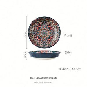 Juego de Vajilla de Cerámica Estilo Nórdico Moderno con Juego de Tazas, Bandeja para Hornear y Platos Surtidos para Bodas, Fiestas y Decoraciones - Product Image 5