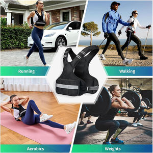 شعار مخصص سترة الوزن قابل للتعديل تمرين اللياقة البدنية صالة الألعاب الرياضية الجري تدريب الجسم سترات مرجحة للرجال النساء الاطفال - Product Image 6