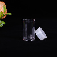 Bahan berkualitas tinggi transparan 5 ml 5 ml kecil Mini Travel ukuran saku Vitamin kesehatan pena ramping panjang tabung pil PS bening botol pil