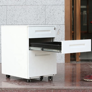 3 Drawer Mobile Pedestal Office Metal <b>Cabinet</b> Fully Assembled Modern Office <b>Storage</b> <b>Cabinet</b> Manufacturer Moving Filing <b>Cabinet</b> - Product Image 5