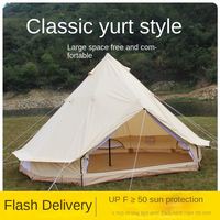 Nouveauté Tente de luxe de grande taille 5M 6M, tipi, yourte, camping familial en plein air, tente cloche en toile