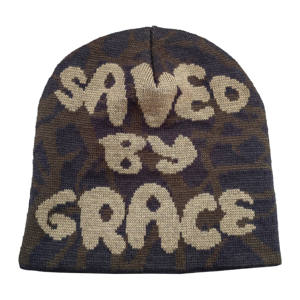 Brimless Beanie Manufacturer High-Quality Full Print Jacquard Knitted No Cuff - Product Image 4