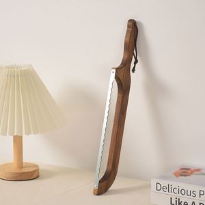 Detachable Handle Acacia Wood <b>Bread</b> Bow <b>Cutter</b> Slicer Sourdough Knife for Homemade <b>Bread</b> with Storage Bag and Screw - Product Image 3