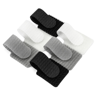 Câble Clips Auto-Adhésif Cordon Gestion Nylon Réglable Crochet et Boucle Câble Cravate