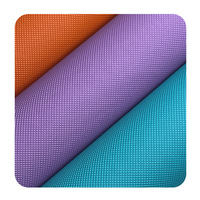 Cuir synthétique gaufré PU à grain diamanté de 0,7 mm, directement de l'usine, pour bagages et sacs à main, avec logo gaufré et finitions changeantes de couleur