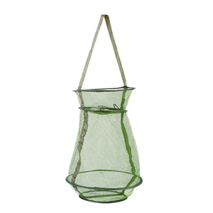 Panier à poissons pliable en nylon, maille fine, petite, moyenne et grande taille, filets de pêche d'extérieur - Product Image 2