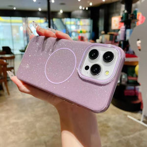 Mode Bling Glitter <span class=keywords><strong>Magnétique</strong></span> Mobile Téléphone Cas pour <span class=keywords><strong>iPhone</strong></span> 16 Pro Max 15 13 14 12 <span class=keywords><strong>11</strong></span> Sans Fil Charge Couverture Arrière Shell - Product Image 3