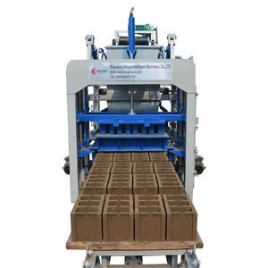 เครื่องทำบล็อกคอนกรีตอัตโนมัติ QT4-15 ระบบไฮดรอลิก สายการผลิตอิฐปูพื้น โรงงานอุตสาหกรรมหนักสำหรับงานก่อสร้าง - Product Image 1