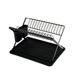 Escurridor de Platos Multifuncional <span class=keywords><strong>para</strong></span> Fregadero de Cocina, Escurridor de Vajilla de Doble Capa, Tipo de Ensamblaje, Unidad de Almacenamiento con Drenaje - Product Image 4