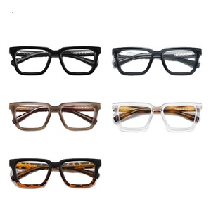 Gran oferta, accesorios gruesos recetados, <span class=keywords><strong>gafas</strong></span> ópticas cuadradas TR90, <span class=keywords><strong>gafas</strong></span> antiluz azul, diseño <span class=keywords><strong>de</strong></span> marca Vintage para hombres - Product Image 1