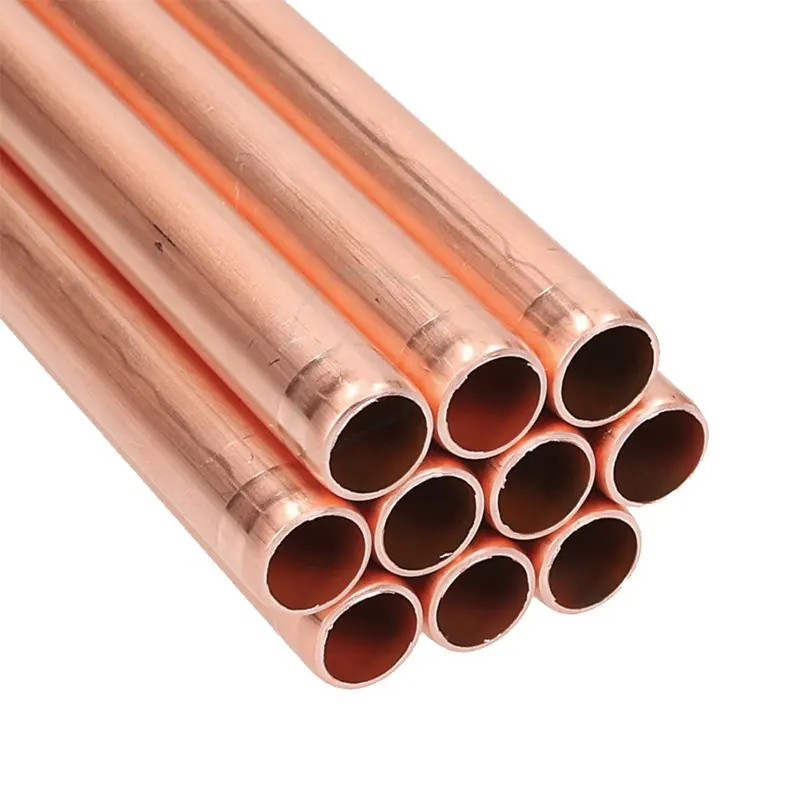 Prix usine tube de cuivre crêpe climatiseur ou réfrigérateur 0.3-3.0mm 0.6mm-1.5mm c11000 c12000 tuyau d'eau tube de cuivre