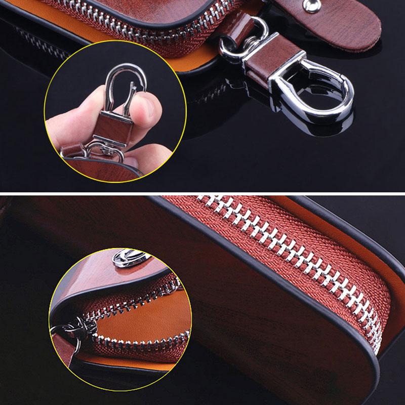 Premium Car Key Case Fob Cover | Mercedes-Benz BMW VW OEM Custom Logo | Gift Set for Men