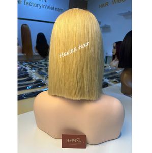 Perruque Lace Front Bob Lisse Vietnamienne Blonde Ombrée 100% Cheveux Humains Ligne de Cheveux Naturelle Vente en Gros Usine Contactez-nous - Product Image 6
