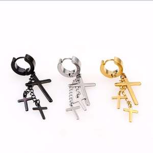 Pendientes de Cruz de Oro, joyería, george, <span class=keywords><strong>michael</strong></span> - Product Image 4