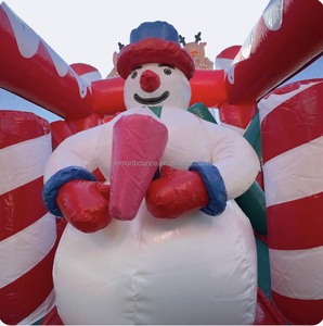 Gran Castillo Inflable con Temática <span class=keywords><strong>de</strong></span> Santa Claus, Casa <span class=keywords><strong>de</strong></span> Brinco Inflable, Pista <span class=keywords><strong>de</strong></span> Obstáculos, Juego <span class=keywords><strong>de</strong></span> Parque <span class=keywords><strong>de</strong></span> Diversiones, Castillo Inflable para Niños - Product Image 4